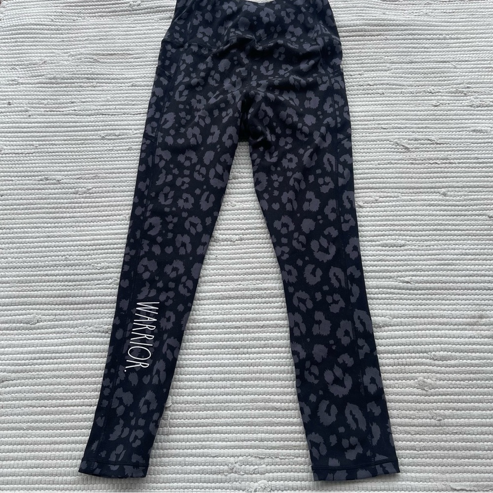 Rae Dunn Strength leggings WARRIOR